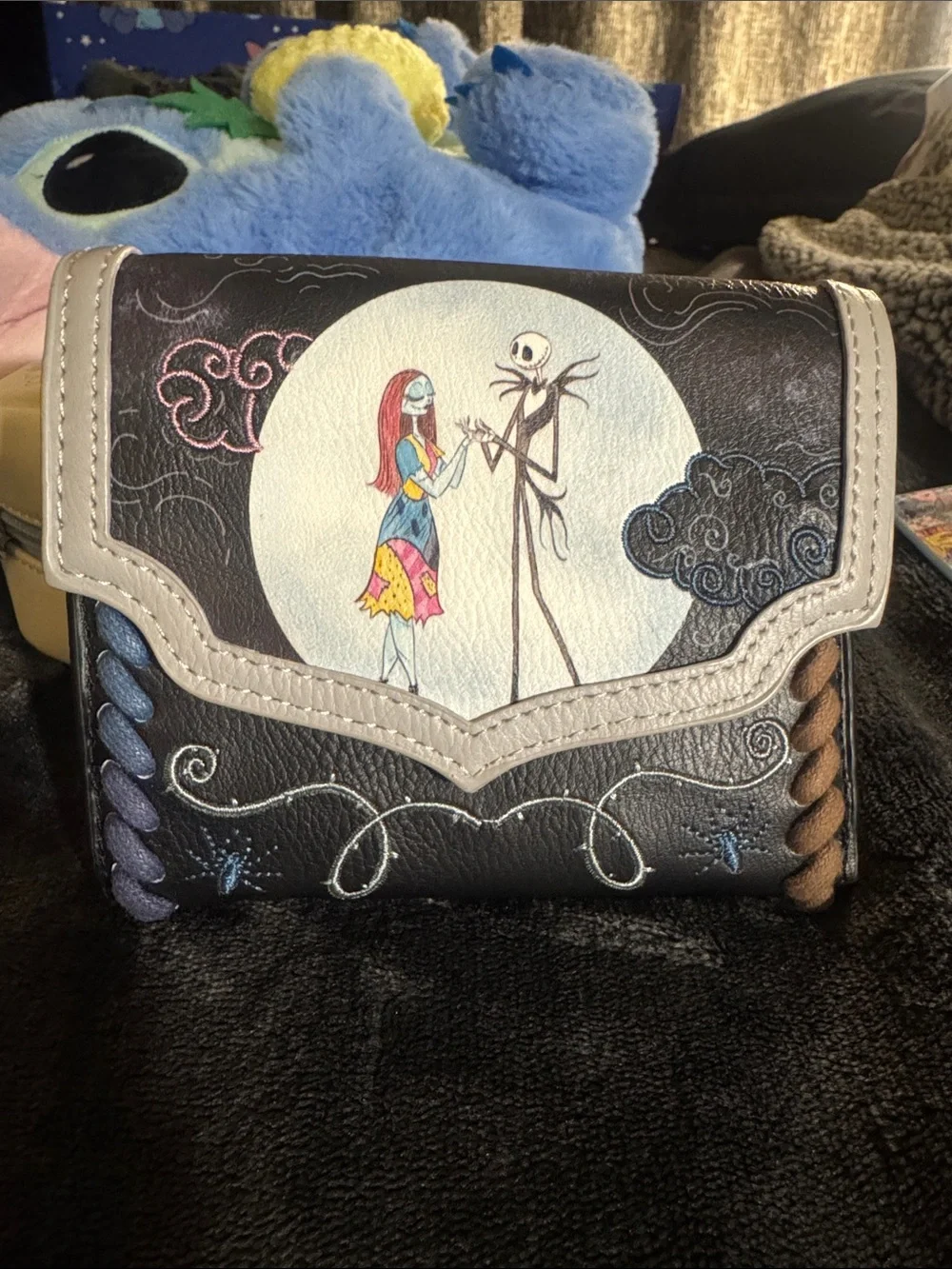 The Nightmare Before Christmas Black and Cream Wallet Purse